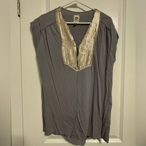 Anthropoligie- “tiny” embroidered t-shirt